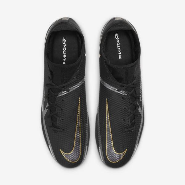 Nike Phantom GT2 Academy Dynamic Fit MG Multi-Ground Fußballschuhe Damen Metal Gold Metal | NK687AZL