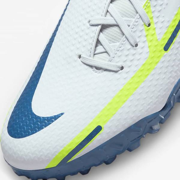 Nike Phantom GT2 Academy Dynamic Fit TF Turf Fußballschuhe Damen Grau Hellblau Dunkelblau | NK243KYS