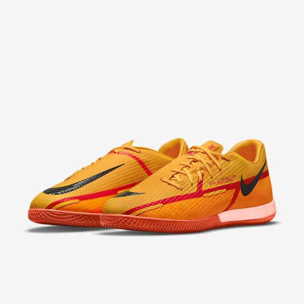 Nike Phantom GT2 Academy IC Indoor-Court Fußballschuhe Damen Orange | NK695CPV