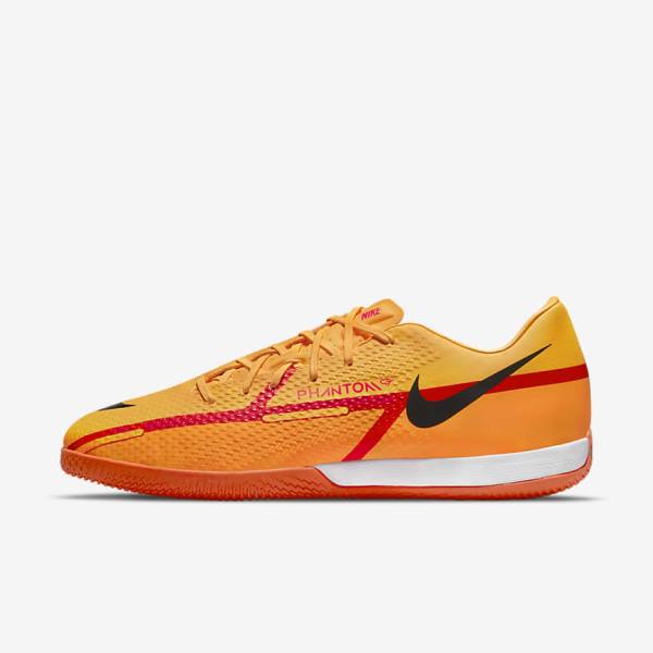 Nike Phantom GT2 Academy IC Indoor-Court Fußballschuhe Damen Orange | NK695CPV