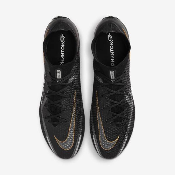 Nike Phantom GT2 Dynamic Fit Elite AG-Pro Artificial-Grass Fußballschuhe Herren Metal Gold Metal Metal | NK476KAH