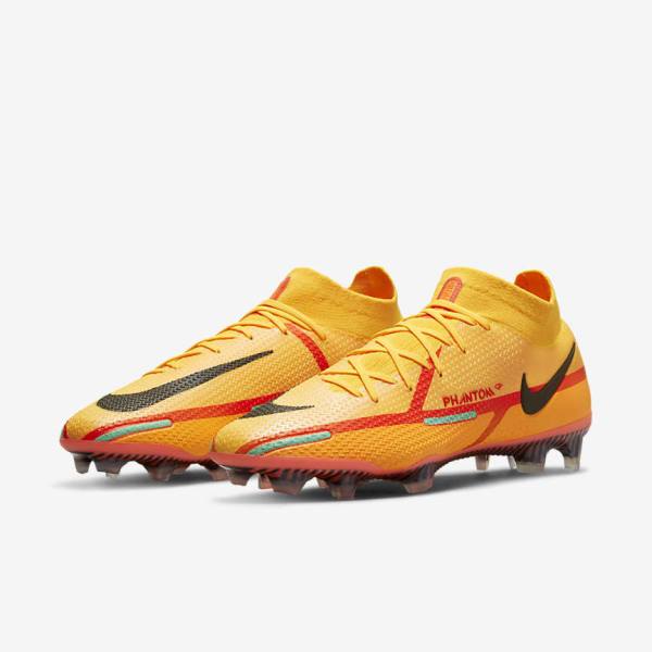 Nike Phantom GT2 Dynamic Fit Elite FG Firm-Ground Fußballschuhe Damen Orange | NK036NOZ