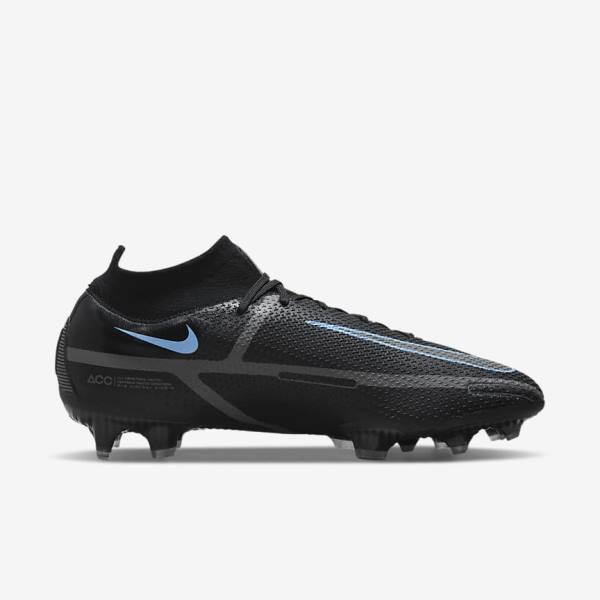 Nike Phantom GT2 Dynamic Fit Elite FG Firm-Ground Fußballschuhe Herren Schwarz Grau | NK720PZT