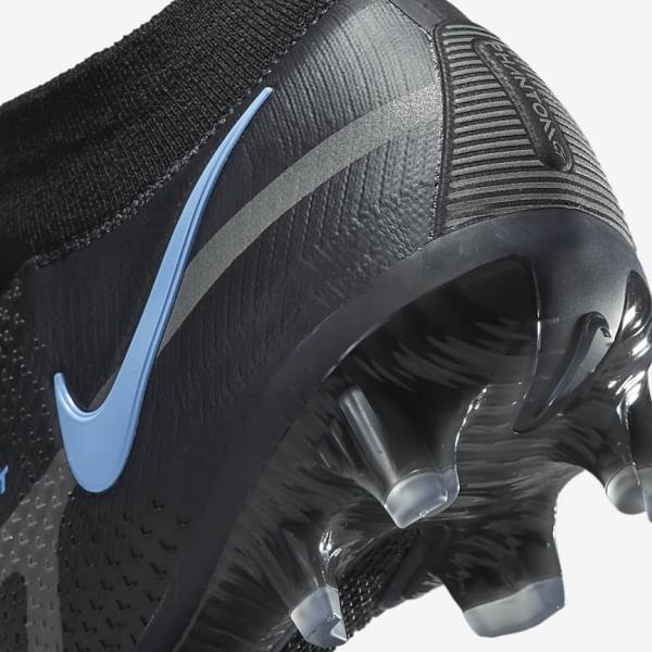 Nike Phantom GT2 Dynamic Fit Elite FG Firm-Ground Fußballschuhe Herren Schwarz Grau | NK720PZT