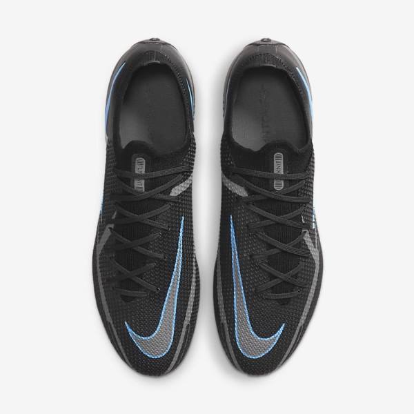 Nike Phantom GT2 Elite FG Firm-Ground Fußballschuhe Damen Schwarz Grau | NK762NKV