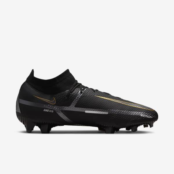 Nike Phantom GT2 Pro Dynamic Fit FG Firm-Ground Fußballschuhe Damen Metal Gold Metal Metal | NK209SMA