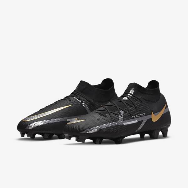 Nike Phantom GT2 Pro Dynamic Fit FG Firm-Ground Fußballschuhe Damen Metal Gold Metal Metal | NK209SMA