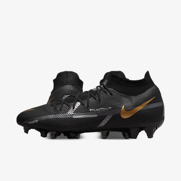 Nike Phantom GT2 Pro Dynamic Fit FG Firm-Ground Fußballschuhe Damen Metal Gold Metal Metal | NK209SMA