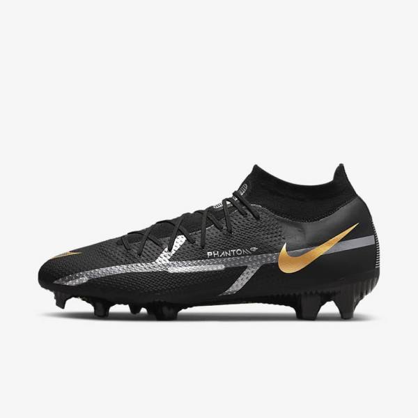 Nike Phantom GT2 Pro Dynamic Fit FG Firm-Ground Fußballschuhe Damen Metal Gold Metal Metal | NK209SMA