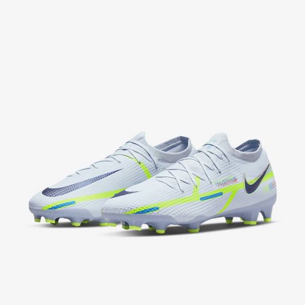 Nike Phantom GT2 Pro FG Firm-Ground Fußballschuhe Damen Grau Hellblau | NK691QDV