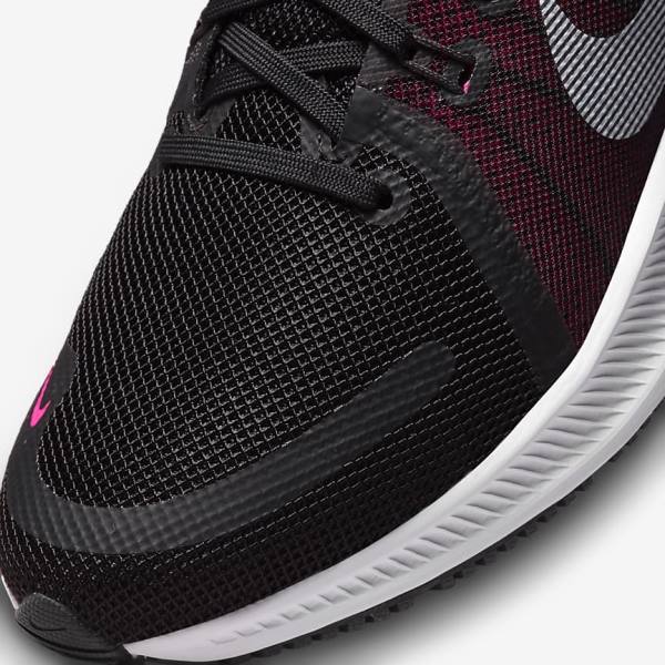 Nike Quest 4 Straßen Laufschuhe Damen Schwarz Dunkelgrau Weiß | NK536GSX