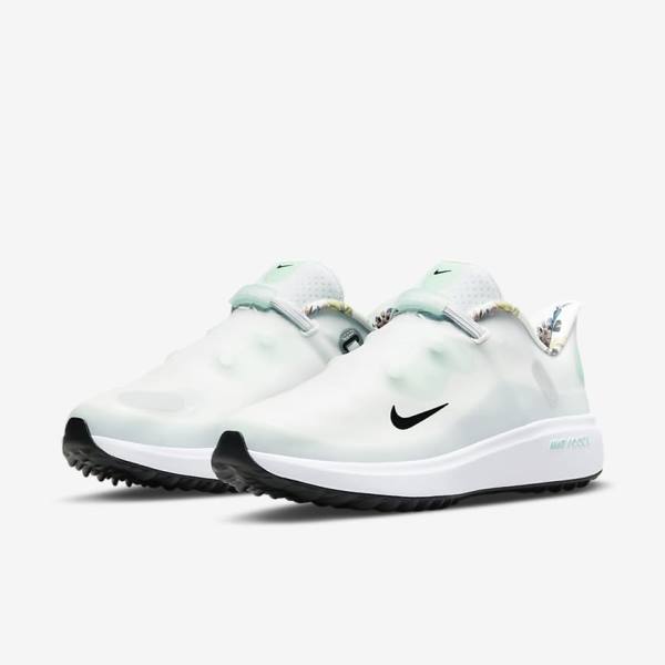 Nike React Ace Tour Golfschuhe Damen Weiß Platin Mintfarben Schwarz | NK105KZC