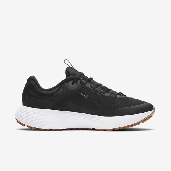 Nike React Escape Run Straßen Laufschuhe Damen Schwarz Dunkelgrau Weiß Schwarz | NK284UDZ