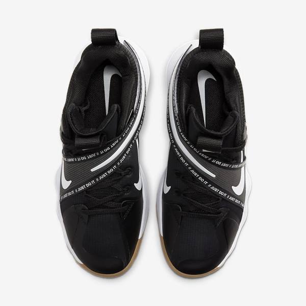 Nike React HyperSet Indoor Court Sportschuhe Damen Schwarz Hellbraun Weiß | NK257GWD