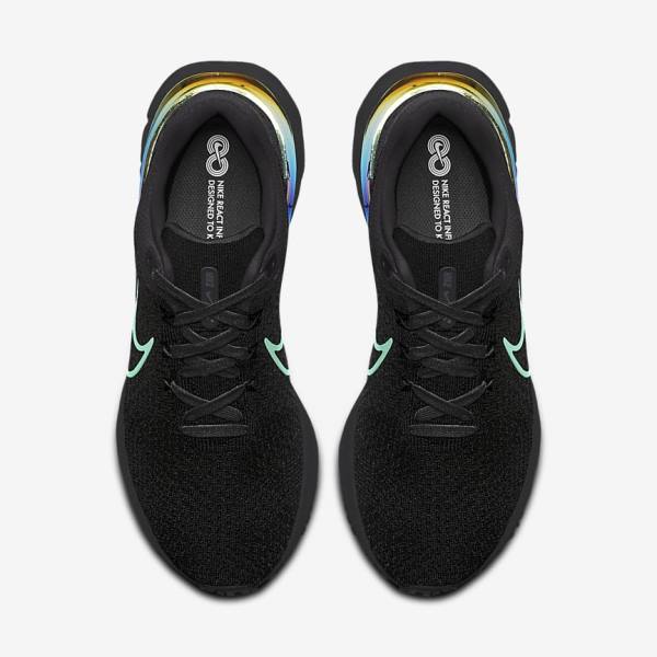 Nike React Infinity Run 3 By You Custom Straßen Laufschuhe Damen Schwarz | NK837MGK