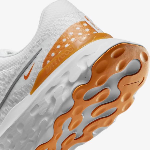 Nike React Infinity Run Flyknit 3 Straßen Laufschuhe Herren Weiß Grau | NK456OYD