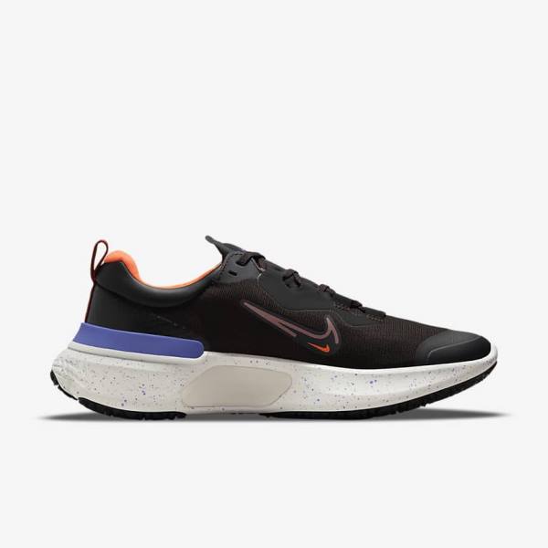 Nike React Miler 2 Shield Weatherised Straßen Laufschuhe Herren Orange Indigo | NK093VTF