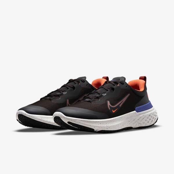 Nike React Miler 2 Shield Weatherised Straßen Laufschuhe Herren Orange Indigo | NK093VTF