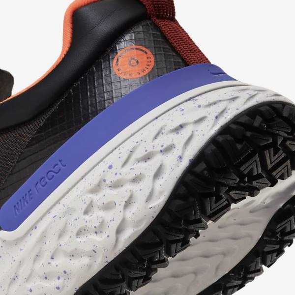 Nike React Miler 2 Shield Weatherised Straßen Laufschuhe Herren Orange Indigo | NK093VTF