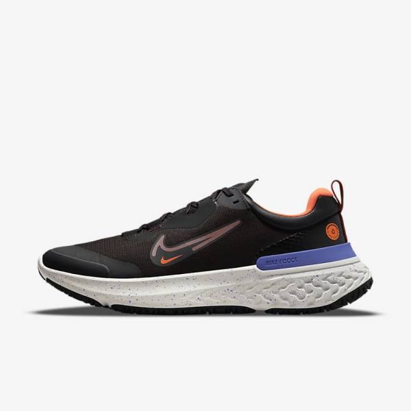 Nike React Miler 2 Shield Weatherised Straßen Laufschuhe Herren Orange Indigo | NK093VTF