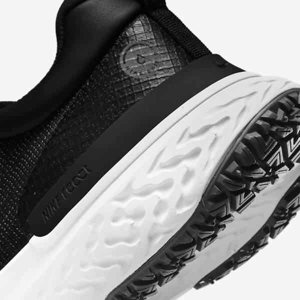 Nike React Miler 2 Shield Weatherised Straßen Laufschuhe Herren Schwarz Hellgrau Platin | NK842ILU