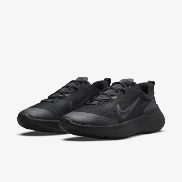 Nike React Miler 2 Shield Weatherised Straßen Laufschuhe Herren Schwarz Dunkelgrau Schwarz | NK963OKX