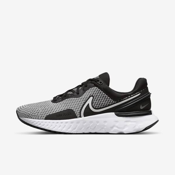 Nike React Miler 3 Straßen Laufschuhe Herren Metal | NK491RES