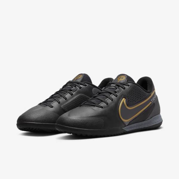 Nike React Tiempo Legend 9 Pro IC Indoor-Court Fußballschuhe Damen Metal Gold Metal | NK062ZFJ