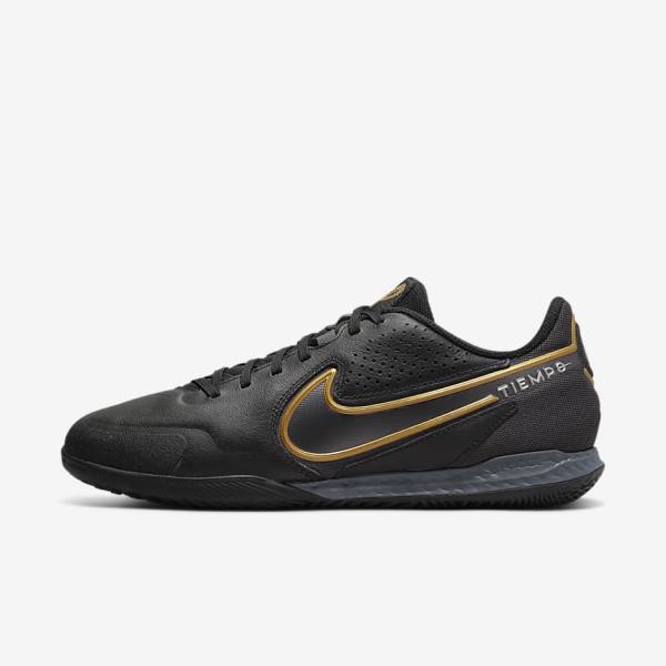 Nike React Tiempo Legend 9 Pro IC Indoor-Court Fußballschuhe Damen Metal Gold Metal | NK062ZFJ