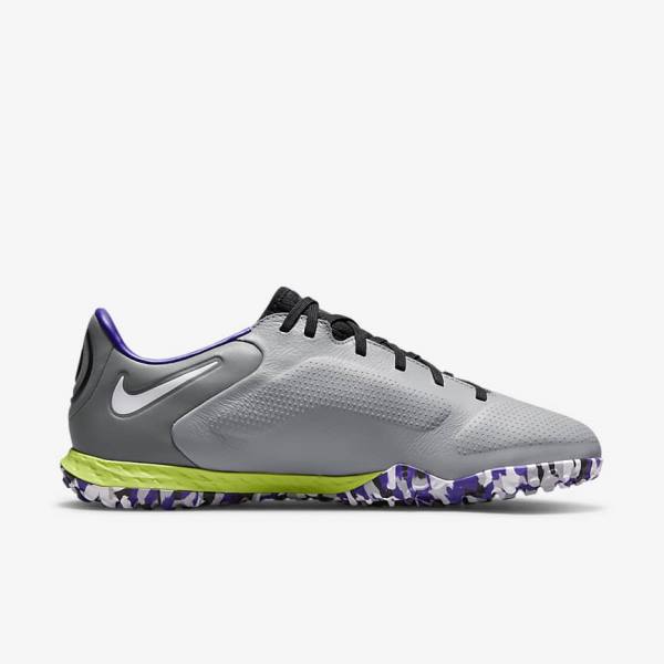 Nike React Tiempo Legend 9 Pro TF Turf Fußballschuhe Herren Hellgrau Weiß | NK092QUB