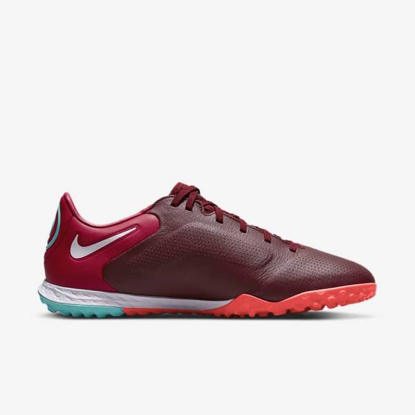 Nike React Tiempo Legend 9 Pro TF Turf Fußballschuhe Herren Rot Hellrot Weiß | NK678JYH