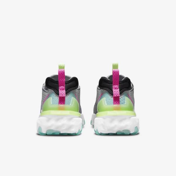 Nike React Vision Sneakers Damen Grau Rosa Schwarz | NK634YZN