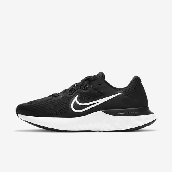 Nike Renew Run 2 Straßen Laufschuhe Damen Schwarz Dunkelgrau Weiß | NK309TPF