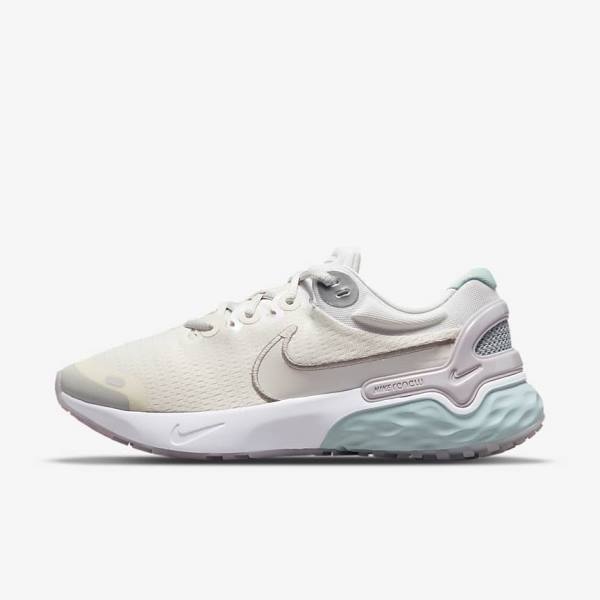 Nike Renew Run 3 Premium Straßen Laufschuhe Damen Metal | NK405VNX