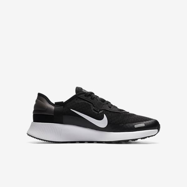 Nike Reposto Older Sneakers Kinder Schwarz Dunkelgrau Weiß | NK548XQG