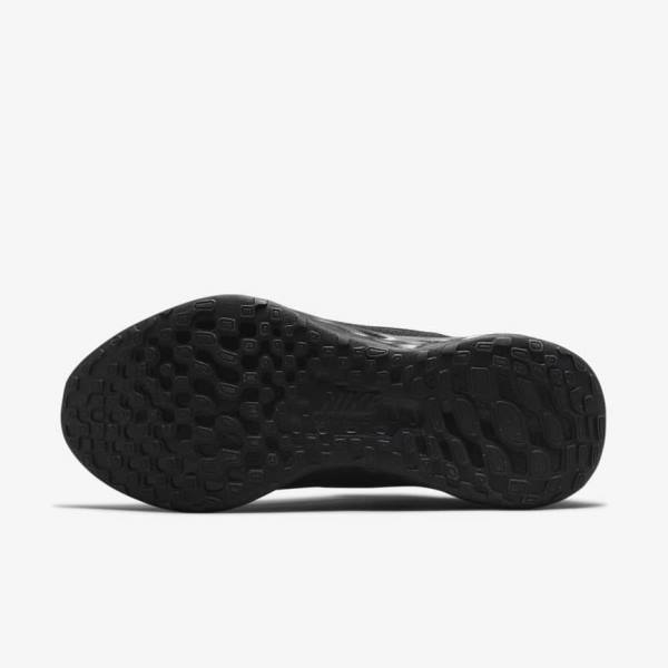 Nike Revolution 6 FlyEase Next Nature Easy-On-And-Off Straßen (Extra Weite) Laufschuhe Herren Schwarz Dunkelgrau | NK289CJB