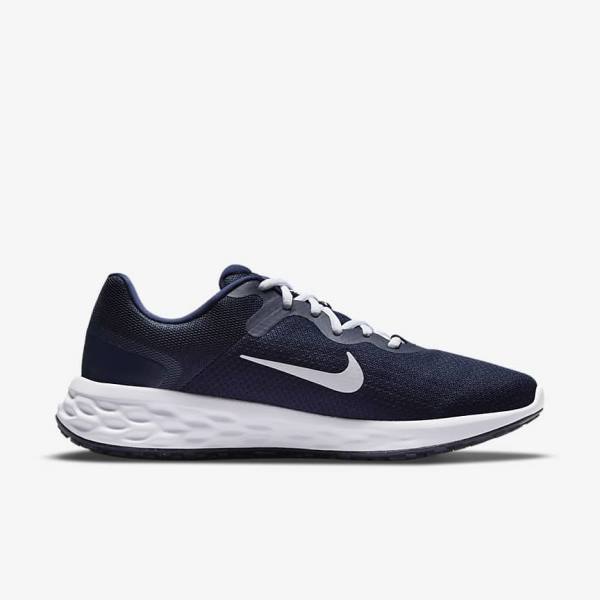 Nike Revolution 6 Next Nature Straßen Laufschuhe Herren Navy | NK261RCZ