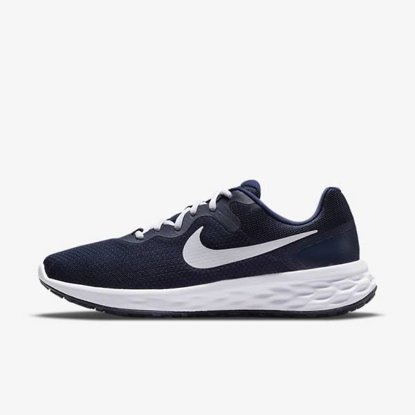 Nike Revolution 6 Next Nature Straßen Laufschuhe Herren Navy | NK261RCZ