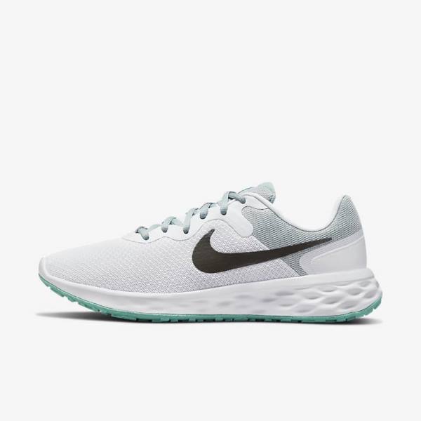 Nike Revolution 6 Next Nature Straßen Laufschuhe Damen Olivgrün Rosa Grau | NK376VDB