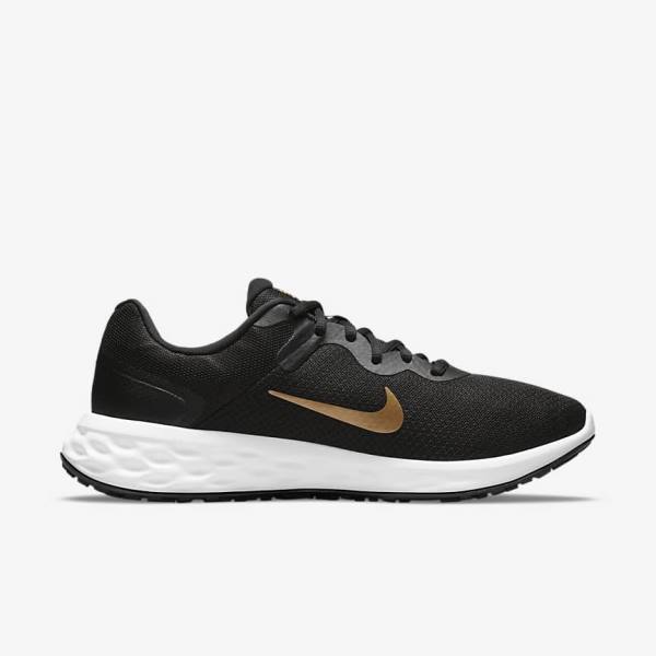 Nike Revolution 6 Next Nature Straßen Laufschuhe Herren Metal Gold | NK421NFH