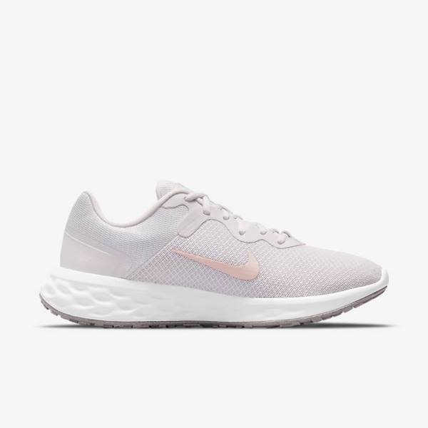 Nike Revolution 6 Next Nature Straßen Laufschuhe Damen Helllila Weiß | NK421ZHR