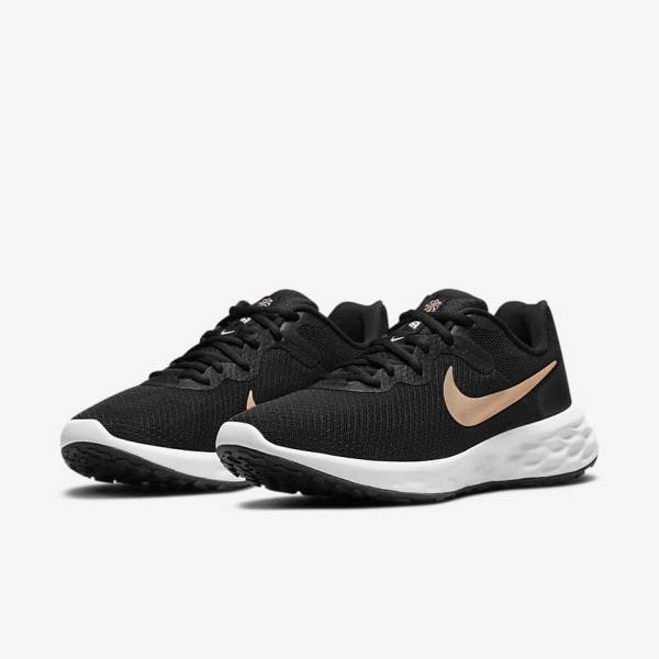 Nike Revolution 6 Next Nature Straßen Laufschuhe Damen Metal | NK679JBS