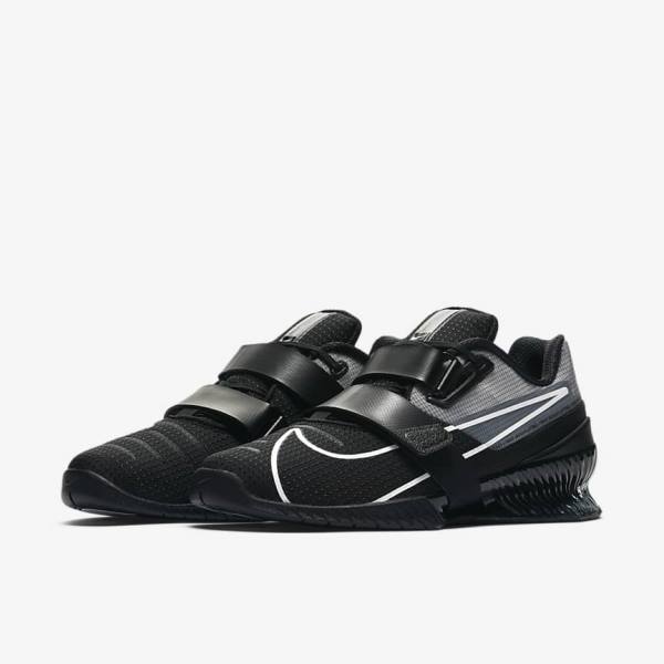 Nike Romaleos 4 Sportschuhe Herren Schwarz Weiß | NK306GUB