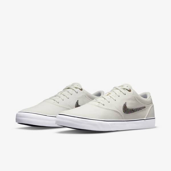 Nike SB Chron 2 Canvas Premium Skate Shoes Damen Grau Grün | NK836SVK