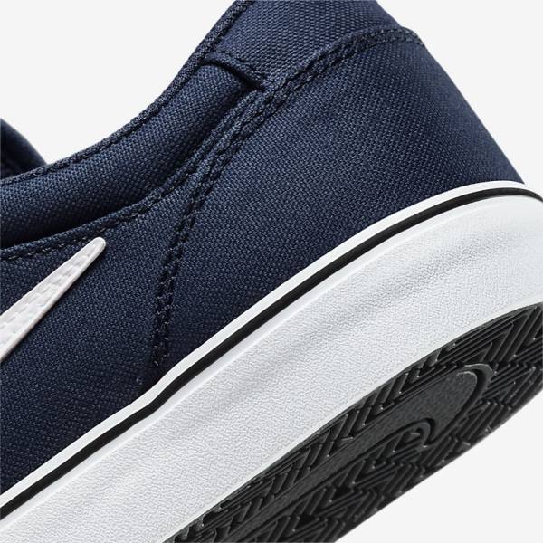 Nike SB Chron 2 Canvas Skate Shoes Damen Navy Navy | NK903QEC