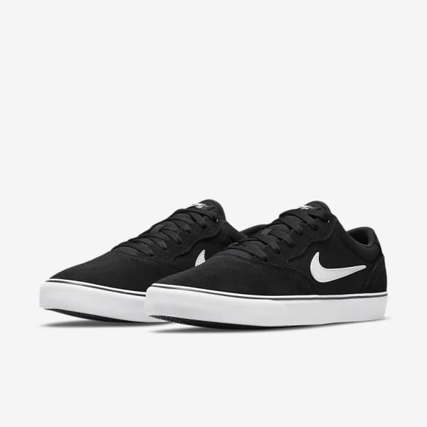 Nike SB Chron 2 Skate Shoes Damen Schwarz Weiß | NK342YGI