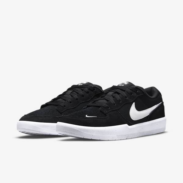 Nike SB Force 58 Skate Shoes Damen Schwarz Weiß | NK528UWS