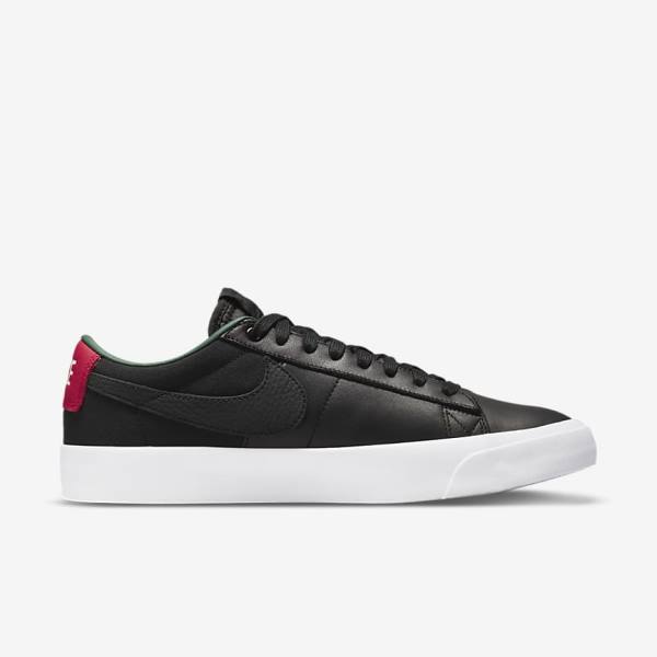 Nike SB Zoom Blazer Low Pro GT Premium Skate Shoes Herren Schwarz Rot Schwarz | NK127VTD