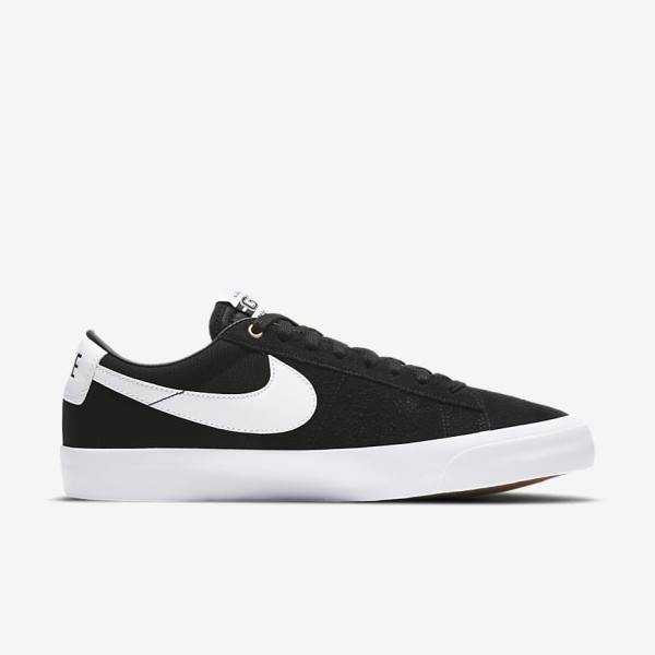 Nike SB Zoom Blazer Low Pro GT Skate Shoes Herren Schwarz Hellbraun Weiß | NK240BQG