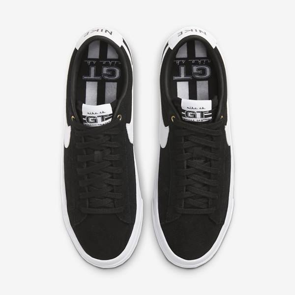 Nike SB Zoom Blazer Low Pro GT Skate Shoes Damen Schwarz Hellbraun Weiß | NK637IAM